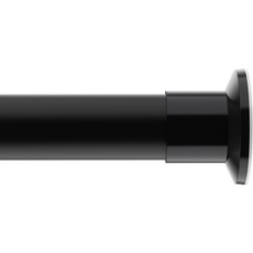 텐션 커튼 로드 윈도우 83-123인치용 드릴링 없음 조절 가능한 폴 샤워 욕실 파티오 침실 세탁용 미끄럼 방지 텔레스코프 블랙, 83-123 Inch, White