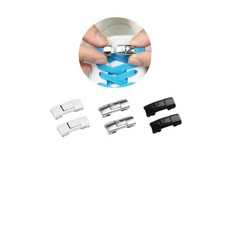 묶기편한 운동화끈버클 신발끈정리클립 매듭 자석고정 묶지않는운동화줄