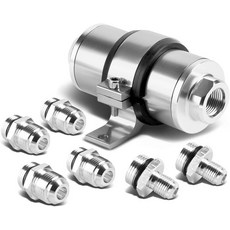 DNA 실버 AN6AN8AN10 빌렛 알루미늄 인 연료 필터+브래킷