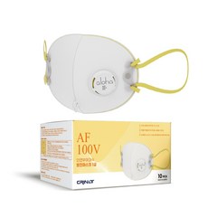 국산 크리넷 방진마스크 AF100V 1급 10pcs 산업용 공업용 작업 현장, 화이트, 10개