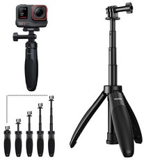 인스타360 에이스프로 ace pro2 삼각대 셀카봉 4단 미니 투인원 텔레신, 단품, 1개