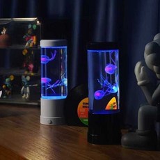 해파리 야간 LED 조명 침실 인테리어 조명 장식 어린이 선물, 1개