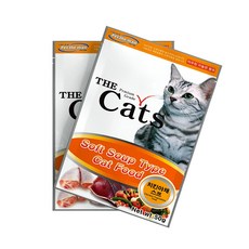 더캣츠 고양이 습식 치킨야채 수프 50g 파우치, 치킨 + 야채 혼합맛, 10개