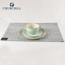 CHURCHILL 點藏系列 蛋青色 單人午茶杯盤3件組, 1個