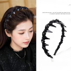 [데일리 럭셔리] 예쁜헤어핀 여자머리핀 볼륨 머리띠 헤어악세사리, 업그레이드 3개 세트