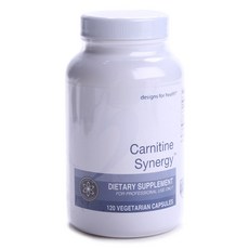 designs for health Carnitine Synergy 素食膠囊, 1個, 120 件