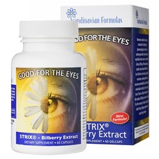 SCANDINAVIAN FORMULAS Strix 越橘提取物膠囊, 60顆, 1罐