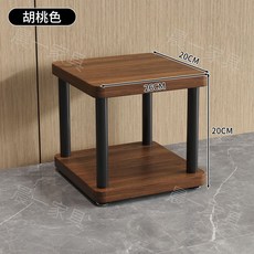 晨一家具 全金屬音箱腳架 專業書架環繞落地通用支架, 胡桃色,20*26*20（一隻）