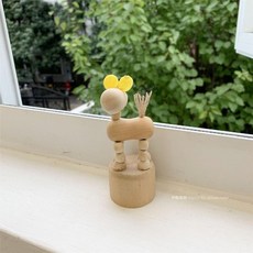 나무관절 목각 인형 인테리어 촬영 소품, 얼룩말 높이 10 cm, 1개