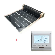 50cm 너비 1m2 240W/m2 온도 조절 장치 탄소 필름 히터가 있는 난방 적외선 바닥 플림, 01, 01 50 센치메터, 03 MK60E