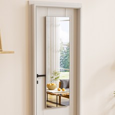 뷰티피크 데코퍼니쳐 문걸이 전신거울 410, 실버