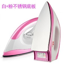Xinmailkin 手持電熨斗 110V 干燙 不銹鋼底板, 粉色（不銹鋼底板）