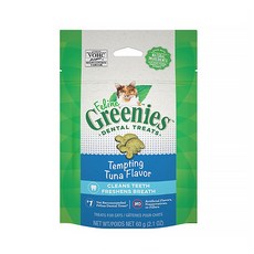 Greenies 健綠 貓咪潔牙餅 雞肉口味, 60g, 1個, 極鮮醇鮪