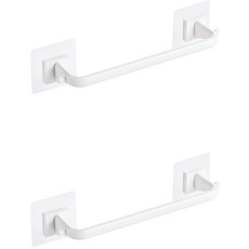 GUNU 黏貼式浴室拖鞋多功能置物架, 2個, 白色