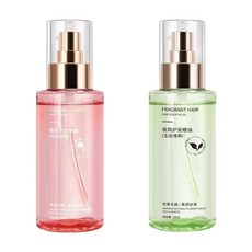 香氛護髮精油 免沖洗護髮精油 護髮噴霧 潤養修護 防毛躁 (玫瑰香), 1個, 組合：【玉龍清茶*1瓶+白日玫瑰*1瓶】,120mL