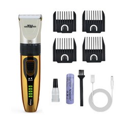 【Q&T】專業級充插兩用電動理髮器 SY-T7039 LED電量顯示 五段旋轉調節