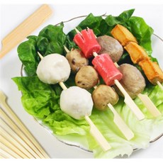 헤븐컴스 손잡이 대나무 꼬지 나무꽂이, 대