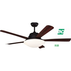 （修一）吊扇60吋 柚木黑 吊扇燈60吋 3D葉片 DC吊扇 直流變頻 微調 36瓦 遙控 台灣製造, 柚木古銅