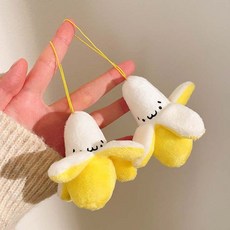 표정 바나나 폰줄 가방고리 백참 인형 미니