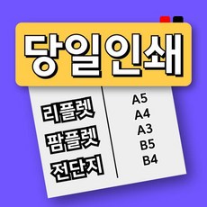 리플렛 전단지 인쇄 2단 3단 소량 대량 스노우지, 1개, B5, 단면/100g 스노우