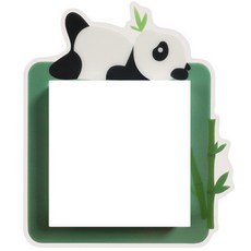 블랙장미 스위치 커버 장식 스티커, 야광 팬더