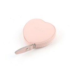 台灣出貨傢用皮尺量衣服尺軟皮捲尺裁縫三圍腰圍測量尺子隨身迷你小型軟尺#大作坊, 1個, 粉色愛心軟尺一個裝