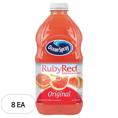 오션스프레이 루비 레드 자몽 드링크, 1.89L, 8개