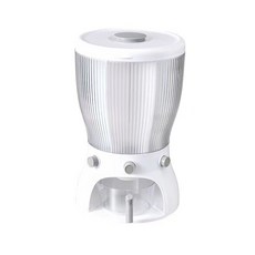 【新款熱銷】五穀雜糧分類收納盒家用按壓式密封米桶罐防蟲防潮糧食廚房儲物罐, 白色可旋轉【一鍵出米四分格20斤】】, 1個