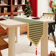 크리스마스 테이블보 식탁보 30x100 레드 홈파티 1. 성탄절 천 눈송이(삼각형) 캠핑, C. 32140cm 데스크탑 길이 8090cm