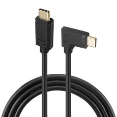 USB-C C 타입 암 USB 3.1 익스텐더 익스텐션 CUSB 짧은 케이블 코드 상하 좌우 90 도 각도, 04 UC-198-RI_02 0.6m, 1개