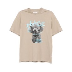 이주 그래픽 프린트 티셔츠