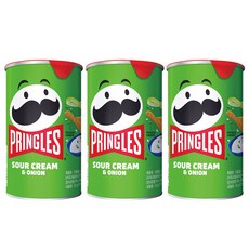 프링글스 사워크림 앤 어니언, 53g, 3개