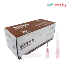 셀프미인 니들 26G 일회용 멸균 주사침 바늘 여드름 압출 100개입