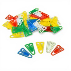 플라스틱 클립 사무용 서류정리 노트 북마크, 5세트, 소형