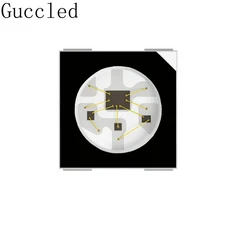 WS2812B RGB LED 칩 5050SMD 10-1000PCS 흑백 PCB 개별적으로 주소 지정이 가능한 픽셀 DC5V, 02 발광 Color2, 04 200PCS