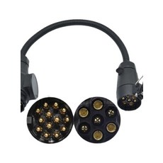 7핀 변환기 미국식 트레일러 커넥터 어댑터 컨버터 플러그, 1개, 기본 색상