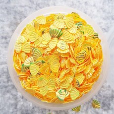 반짝이조개 노랑 약 25g