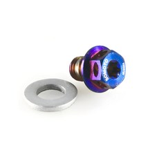 SOMOTO台灣製造【光陽/三陽】M8齒輪油注入孔螺絲 附墊片 白鐵/鍍黑/鍍鈦 JET/雷霆/G6/VJR, 鍍燒鈦色, 1個, 鍍燒鈦色