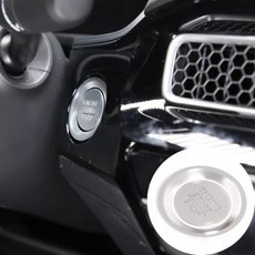 銀色鋁合金一鍵啟動按鈕蓋，適用於 Accord Odyssey Civic 車型