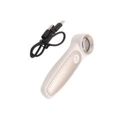 6 LED 조명 확대경 USB 충전 공예용 휴대용 시각 도구, 은회색, 1