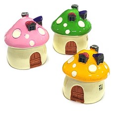 (주)아트인 테라리움 버섯집 미니어처, 분홍