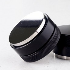 커피 디스트리뷰터 푸쉬 탬퍼 플랫 마카롱탬퍼, 블랙 58mm, 1개