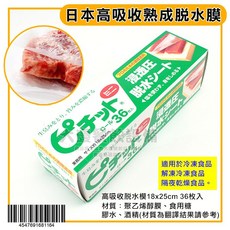 日本製 岡本 Pichit 熟成脫水膜 一夜乾/培根/海鮮/牛肉 適用 食材保鮮 乾式熟成, 1個, 綠盒(高吸收)18x25cm*36枚