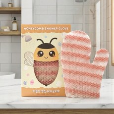 픽플랜 벌집 샤워 글러브 TPU 스트라이프 저자극 샤워장갑, 1개, 1개입, 핑크