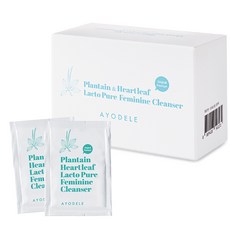 아요델 질경초 여성청결제 1회용 파우치 4ml x 50개 선물용 박스포장