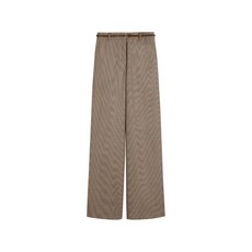 막스마라 체크 벨트 테일러드 팬츠