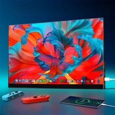휴대용 터치스크린 모니터 144Hz 16인치 노트북 듀얼 보조 화면 FHD 포터블, K_13.3인치 4K 백팩포함 게이밍, 1cm