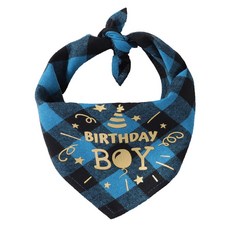 트레조 NONOR 생일 애완 동물 Bandanas 개 목걸이 고양이 면화 삼각형 Bibs 스카프 칼라 용품 강아지 액세서리, NE 22 42cm, 02 Sky Blue Boy