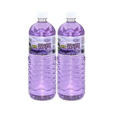 산도깨비 워셔액 1.8LX2개 라벤더향 에탄올 자동차 워셔액, 2개, 1.8L