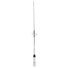 듀얼 밴드 안테나 UHF / VHF 144 / 430MHz에서 2.15 / 3.0dBi 하이 게인 아마추어 모바일 자동차 라디오 SL16 / UHF-J / M 형, 보여진 바와 같이, 하나, 1) Silver